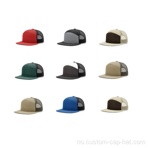 To tone flat rand 7 Panel Trucker Hat